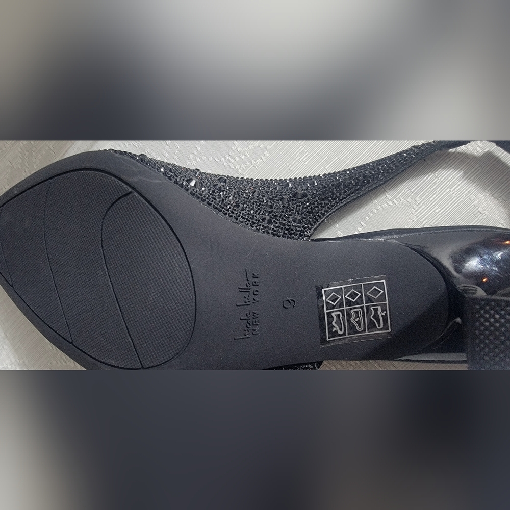 Elegant Black Women's Slingback Heels - Picture 9 of 10